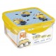 Minions Stor Square Food Containers, Yellow Blue